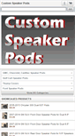 Mobile Screenshot of customspeakerpods.com