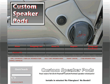Tablet Screenshot of customspeakerpods.com